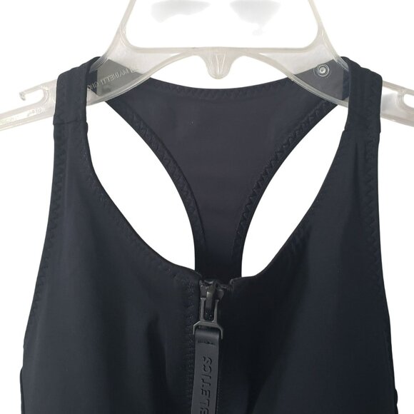 Fabletics High Tide Zip-Front One-Piece Swimsuit Black Classic XS - Picture 7 of 11